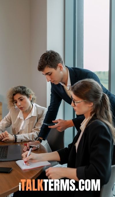 Poland business people learning English and skills