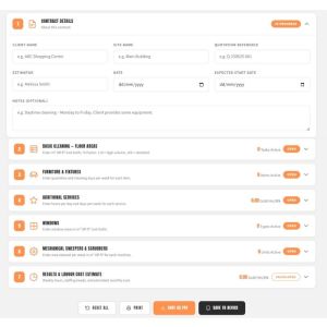 Cleaning Calculator – Team 10 Licence – 12 Months
